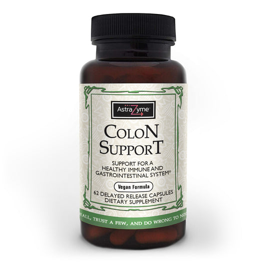 AstraZyme Colon Support supplement label