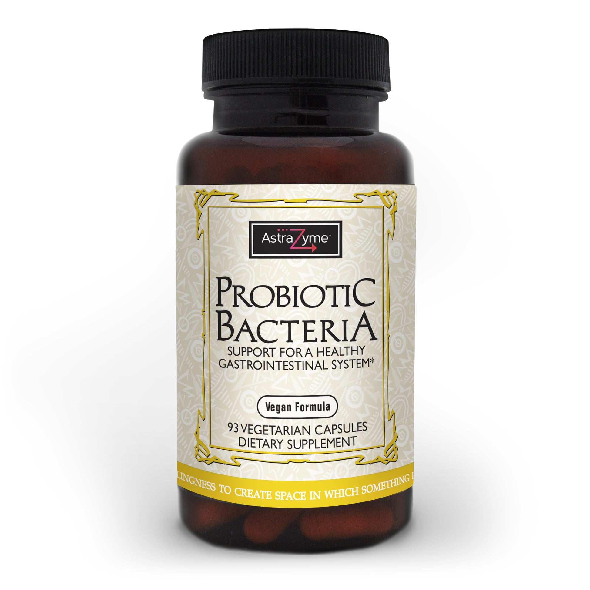 AstraZyme Probiotic Bacteria supplement bottle