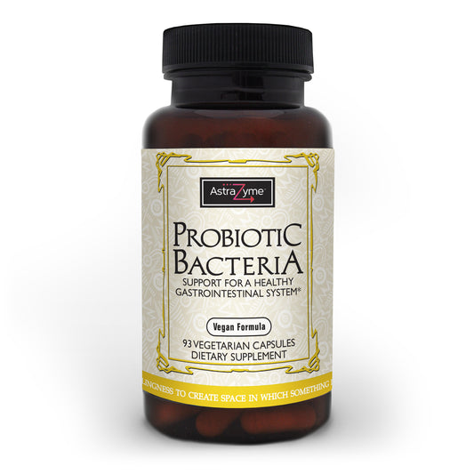 AstraZyme Probiotic Bacteria supplement bottle